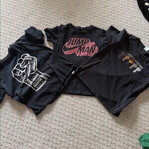 Bundle set of 3 Black Pride Rise & Nike Jordan Graphic Kids T-Shirts